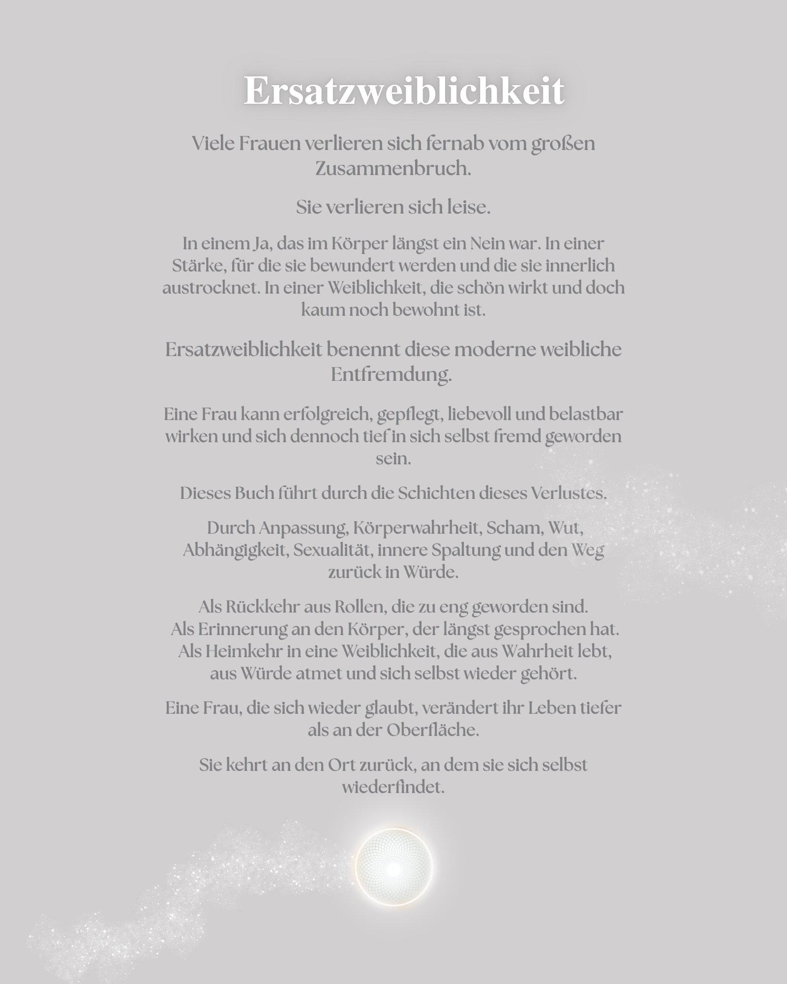 Buch Ersatzweiblichkeit Rückseite